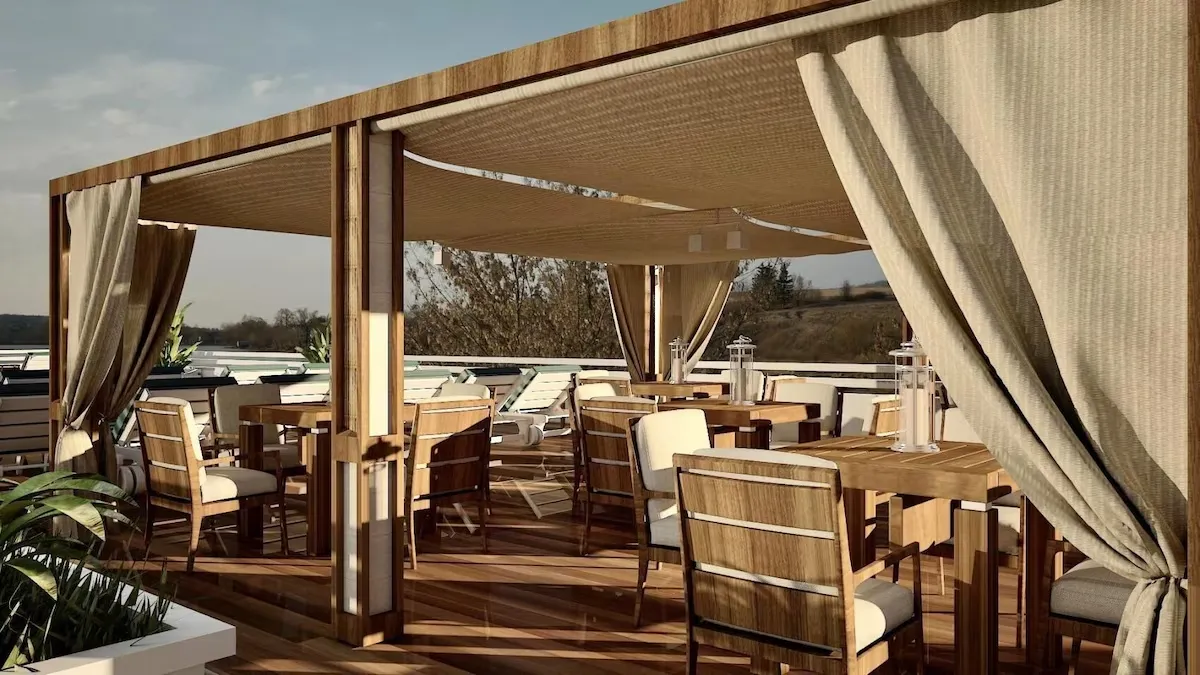 Sun deck of the SUNRISE Terramar Nile Cruise Nile cruise